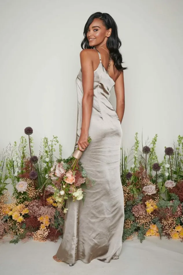 Pretty Lavish Bridesmaid Dresses Amelia Maxi Bridesmaid Dress Olive Grey 8211 Women