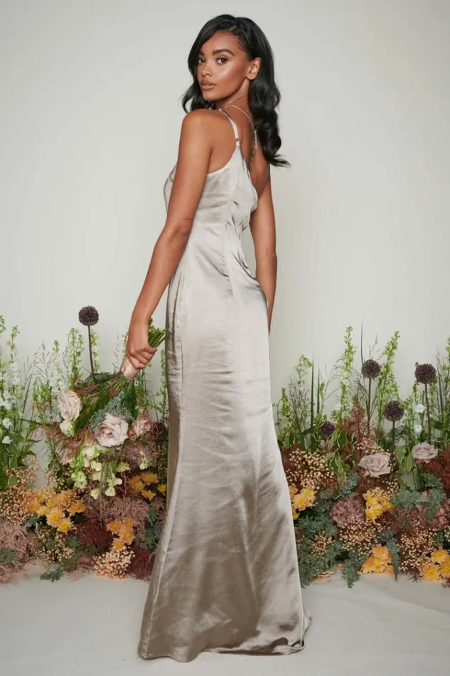 Pretty Lavish Bridesmaid Dresses Amelia Maxi Bridesmaid Dress Olive Grey 8211 Women