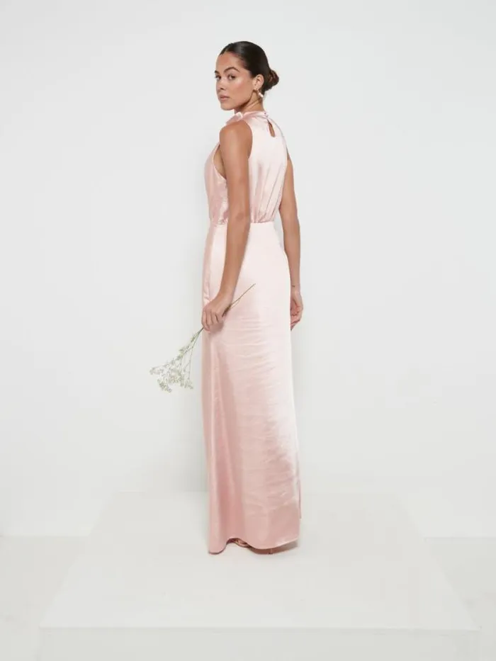 Pretty Lavish Bridesmaid Dresses Farrah Maxi Bridesmaid Dress Matte True Blush 8211 Women