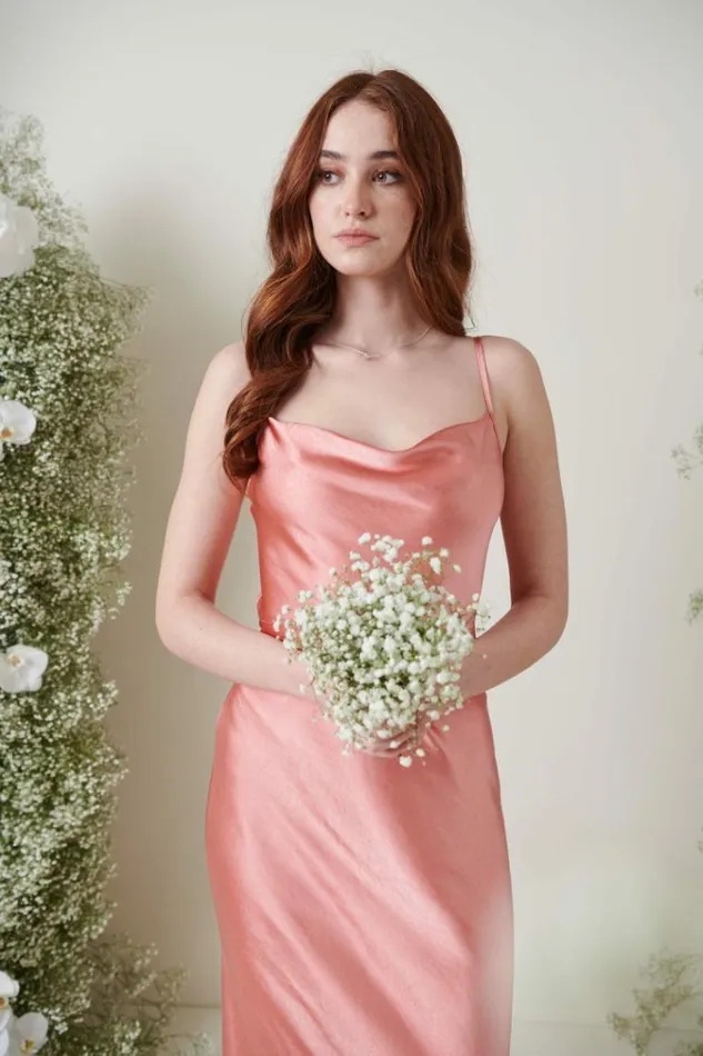 Pretty Lavish Bridesmaid Dresses Keisha Maxi Bridesmaid Dress Apricot Pink 8211 Women