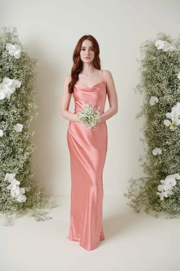 Pretty Lavish Bridesmaid Dresses Keisha Maxi Bridesmaid Dress Apricot Pink 8211 Women