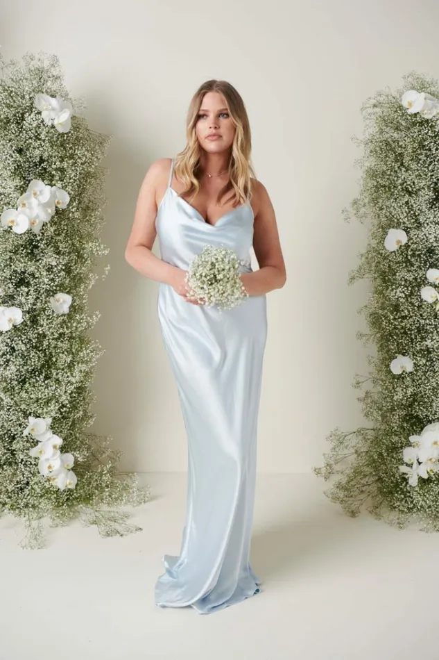 Pretty Lavish Bridesmaid Dresses Keisha Maxi Bridesmaid Dress Pale Blue 8211 Women