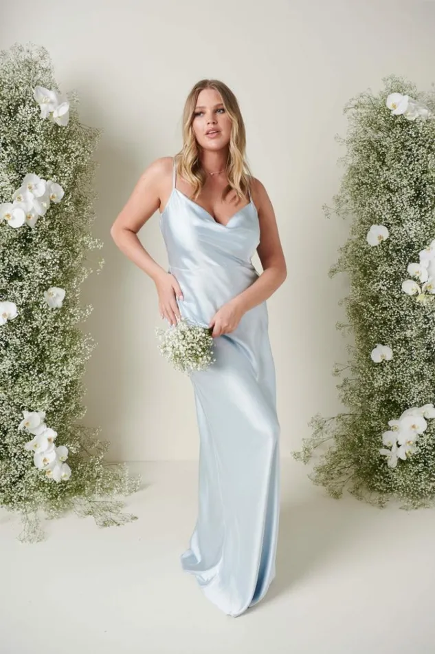 Pretty Lavish Bridesmaid Dresses Keisha Maxi Bridesmaid Dress Pale Blue 8211 Women