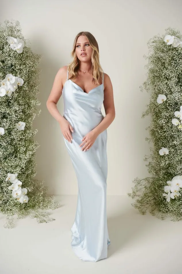 Pretty Lavish Bridesmaid Dresses Keisha Maxi Bridesmaid Dress Pale Blue 8211 Women