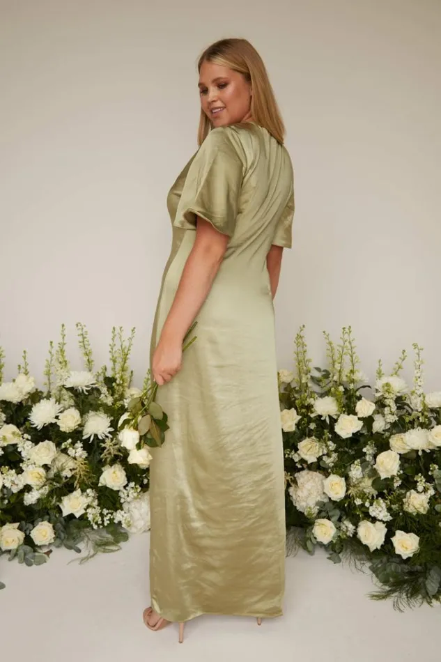 Pretty Lavish Bridesmaid Dresses Naya Maxi Bridesmaid Dress Olive 8211 Women