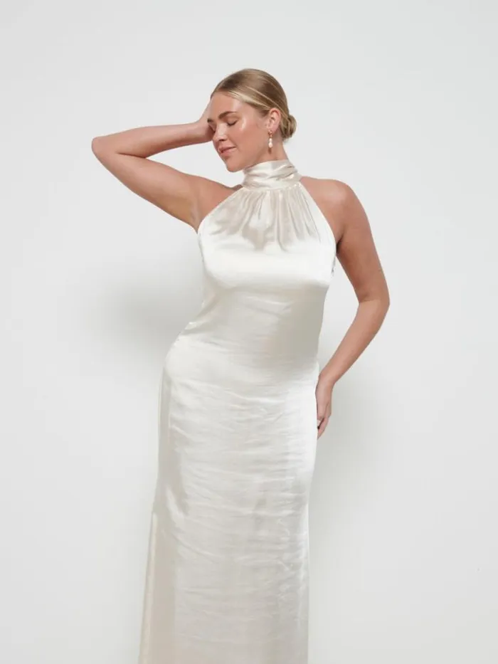 Pretty Lavish Bridesmaid Dresses Odelle Maxi Bridesmaid Dress Champagne 8211 Women