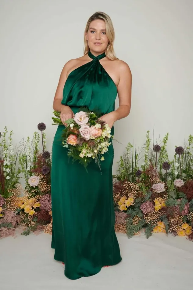 Pretty Lavish Bridesmaid Dresses Sammie Recycled Maxi Bridesmaid Dress Emerald 8211 Women