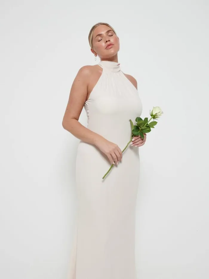 Pretty Lavish Chiffon Bridesmaid Dresses Odelle Chiffon Maxi Bridesmaid Dress Champagne 8211 Women