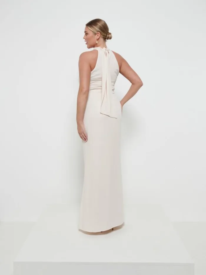 Pretty Lavish Chiffon Bridesmaid Dresses Odelle Chiffon Maxi Bridesmaid Dress Champagne 8211 Women