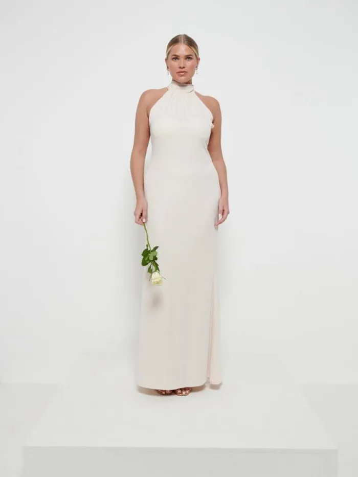 Pretty Lavish Chiffon Bridesmaid Dresses Odelle Chiffon Maxi Bridesmaid Dress Champagne 8211 Women