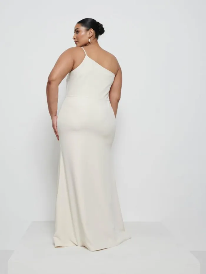 Pretty Lavish Crepe Bridesmaid Dresses Amelia Crepe Maxi Bridesmaid Dress Curve Champagne 8211 Women