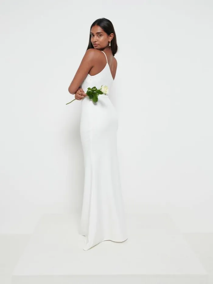Pretty Lavish Crepe Bridesmaid Dresses Amelia Crepe Maxi Dress Ivory 8211 Women Pretty Lavish Crepe Bridesmaid Dresses Amelia Crepe Maxi Dress Ivory 8211 Women