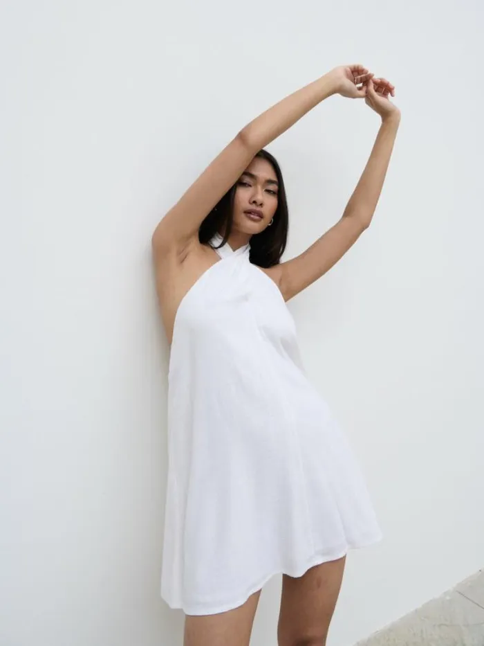Pretty Lavish Dresses Bronte Shift Mini Dress White 8211 Women