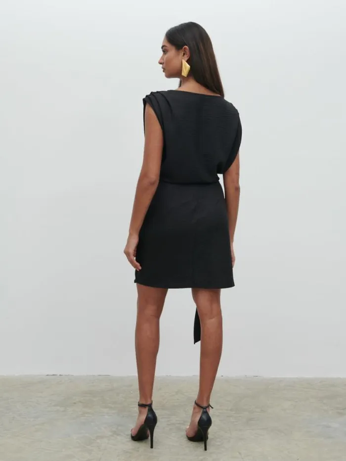 Pretty Lavish Dresses Dana Wrap Mini Dress Black 8211 Women