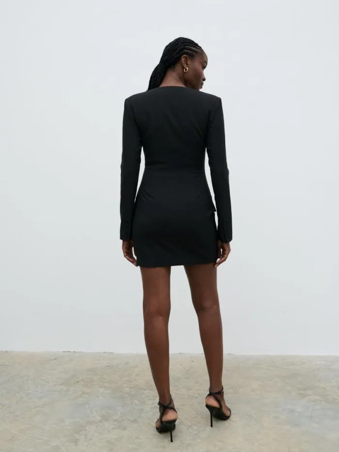 Pretty Lavish Dresses Lou Embellished Trim Mini Dress Black 8211 Women