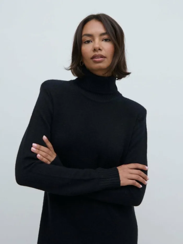 Pretty Lavish Dresses Marleigh Midaxi Knit Dress Black 8211 Women