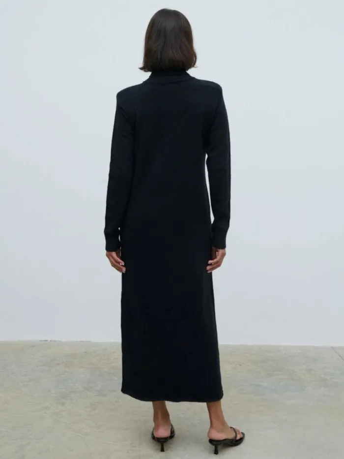 Pretty Lavish Dresses Marleigh Midaxi Knit Dress Black 8211 Women