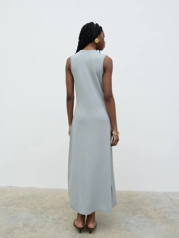 Pretty Lavish Dresses Portia Shift Knit Midaxi Dress Blue 8211 Women