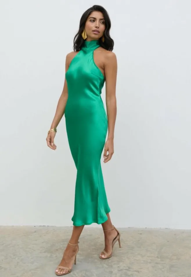 Pretty Lavish Dresses Raleigh Recycled Cowl Back Midaxi Dress Emerald 8211 Women Pretty Lavish Dresses Raleigh Recycled Cowl Back Midaxi Dress Emerald 8211 Women