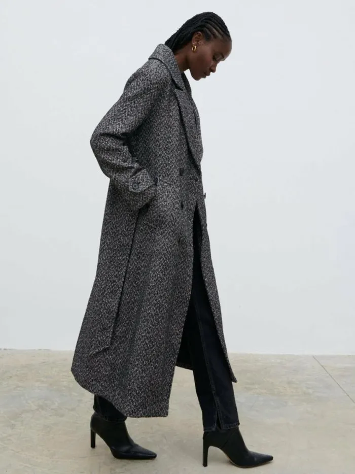 Pretty Lavish Outerwear Phoenix Belted Coat Herringbone 8211 Women