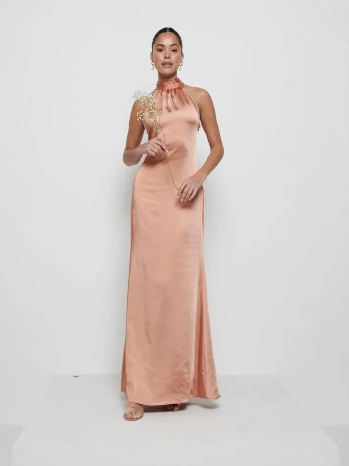 Pretty Lavish Satin Bridesmaid Dresses Odelle Maxi Bridesmaid Dress Matte Cinnamon 8211 Women Pretty Lavish Satin Bridesmaid Dresses Odelle Maxi Bridesmaid Dress Matte Cinnamon 8211 Women