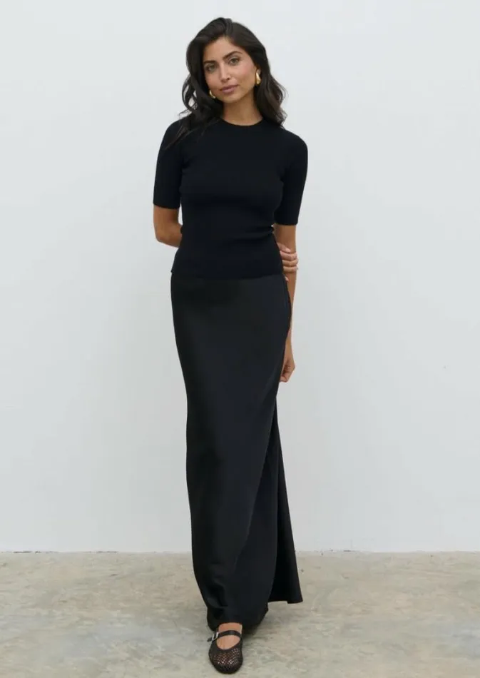 Pretty Lavish Tops Jayla Knit Top Black 8211 Women