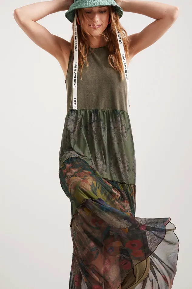 Print Long Dress Women Desigual Dresses