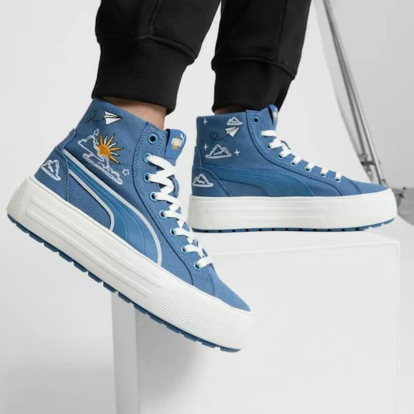 Puma Boots and Mids Kaia 20 Novelty 039s Mid Top Sneakers Blue Horizonfrosted Ivorypuma White 8211 Women Puma Boots and Mids Kaia 20 Novelty 039s Mid Top Sneakers Blue Horizonfrosted Ivorypuma White 8211 Women
