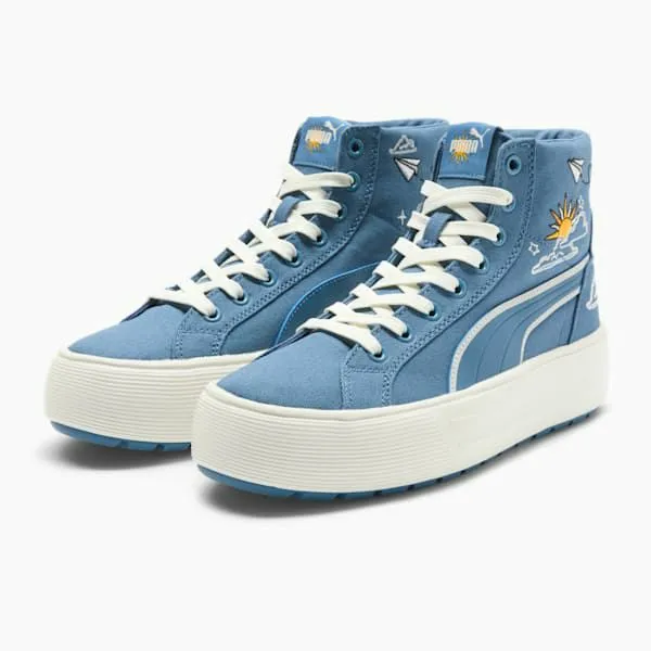 Puma Boots and Mids Kaia 20 Novelty 039s Mid Top Sneakers Blue Horizonfrosted Ivorypuma White 8211 Women Puma Boots and Mids Kaia 20 Novelty 039s Mid Top Sneakers Blue Horizonfrosted Ivorypuma White 8211 Women