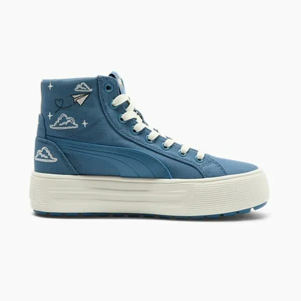 Puma Boots and Mids Kaia 20 Novelty 039s Mid Top Sneakers Blue Horizonfrosted Ivorypuma White 8211 Women Puma Boots and Mids Kaia 20 Novelty 039s Mid Top Sneakers Blue Horizonfrosted Ivorypuma White 8211 Women