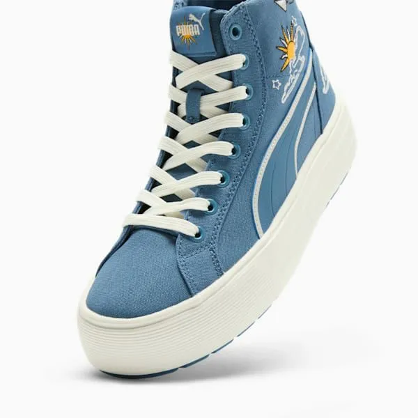 Puma Boots and Mids Kaia 20 Novelty 039s Mid Top Sneakers Blue Horizonfrosted Ivorypuma White 8211 Women Puma Boots and Mids Kaia 20 Novelty 039s Mid Top Sneakers Blue Horizonfrosted Ivorypuma White 8211 Women