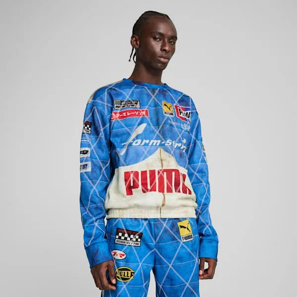 Puma Hoodies and Sweatshirts AAP ROCKY X PUMA Quilted Sweatshirt Clyde Royal 8211 Women Puma Hoodies and Sweatshirts AAP ROCKY X PUMA Quilted Sweatshirt Clyde Royal 8211 Women