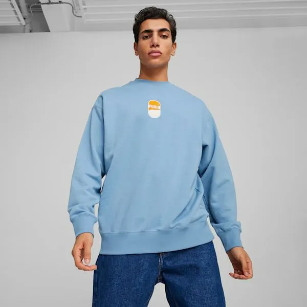 Puma Hoodies and Sweatshirts Downtown 180 039s Crew Neck Sweatshirt Zen Blue 8211 Men Puma Hoodies and Sweatshirts Downtown 180 039s Crew Neck Sweatshirt Zen Blue 8211 Men