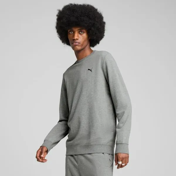 Puma Hoodies and Sweatshirts Essentials 039s Crew Neck Sweatshirt Medium Gray Heather 8211 Men Puma Hoodies and Sweatshirts Essentials 039s Crew Neck Sweatshirt Medium Gray Heather 8211 Men