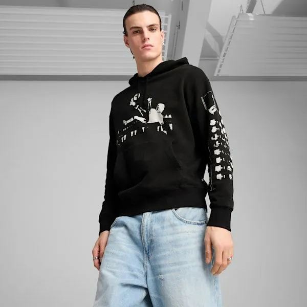 Puma Hoodies and Sweatshirts GRAPHICS Soccer 039s Hoodie Puma Black 8211 Men