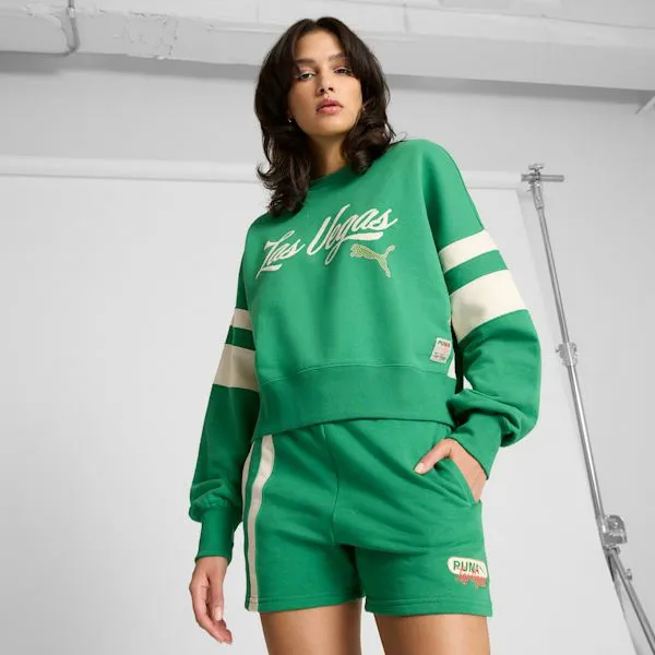 Puma Hoodies and Sweatshirts Wardrobe Essentials Las Vegas 039s Crew Sweatshirt Archive Green 8211 Women Puma Hoodies and Sweatshirts Wardrobe Essentials Las Vegas 039s Crew Sweatshirt Archive Green 8211 Women