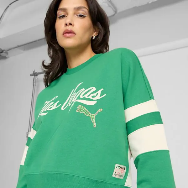 Puma Hoodies and Sweatshirts Wardrobe Essentials Las Vegas 039s Crew Sweatshirt Archive Green 8211 Women Puma Hoodies and Sweatshirts Wardrobe Essentials Las Vegas 039s Crew Sweatshirt Archive Green 8211 Women