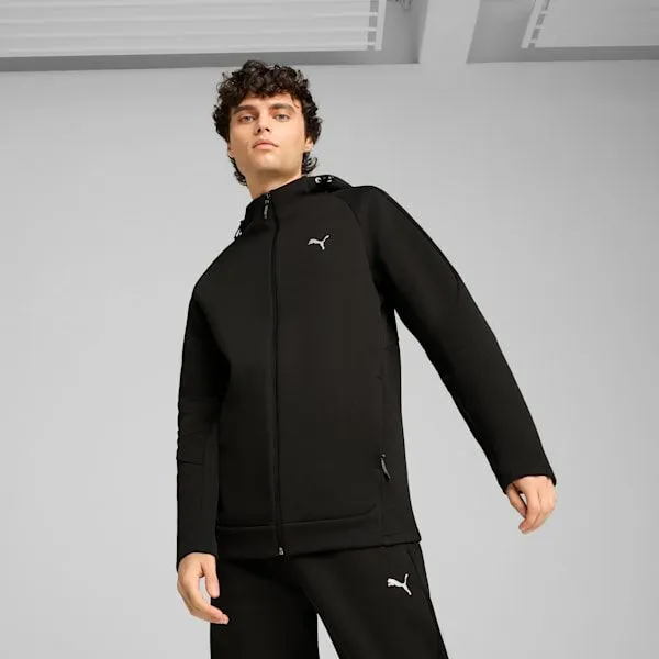 Puma Jackets and Outerwear EVOSTRIPE 039s FullZip Hoodie Puma Black 8211 Men
