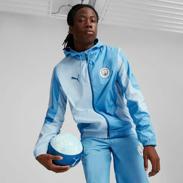 Puma Jackets and Outerwear Manchester City PreMatch 039s Jacket Regal Bluesilver Sky 8211 Men Puma Jackets and Outerwear Manchester City PreMatch 039s Jacket Regal Bluesilver Sky 8211 Men