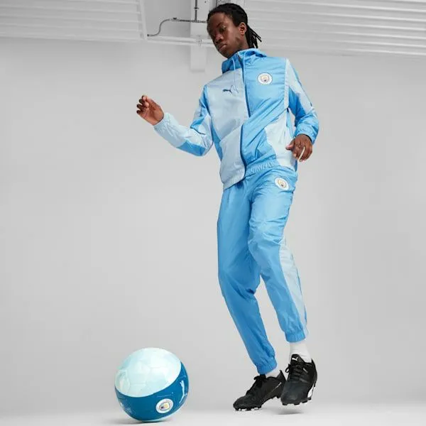 Puma Jackets and Outerwear Manchester City PreMatch 039s Jacket Regal Bluesilver Sky 8211 Men Puma Jackets and Outerwear Manchester City PreMatch 039s Jacket Regal Bluesilver Sky 8211 Men