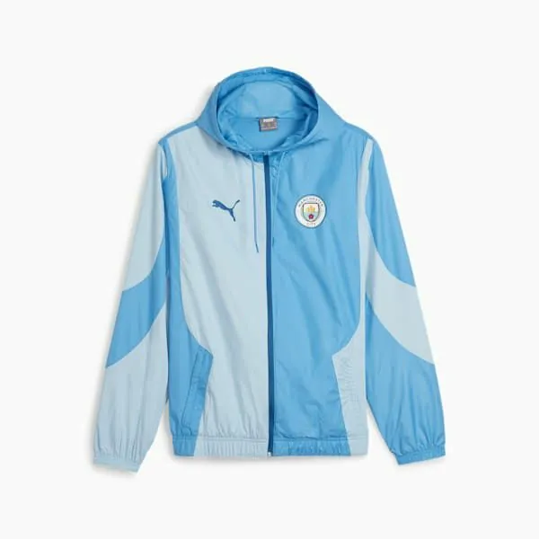 Puma Jackets and Outerwear Manchester City PreMatch 039s Jacket Regal Bluesilver Sky 8211 Men Puma Jackets and Outerwear Manchester City PreMatch 039s Jacket Regal Bluesilver Sky 8211 Men