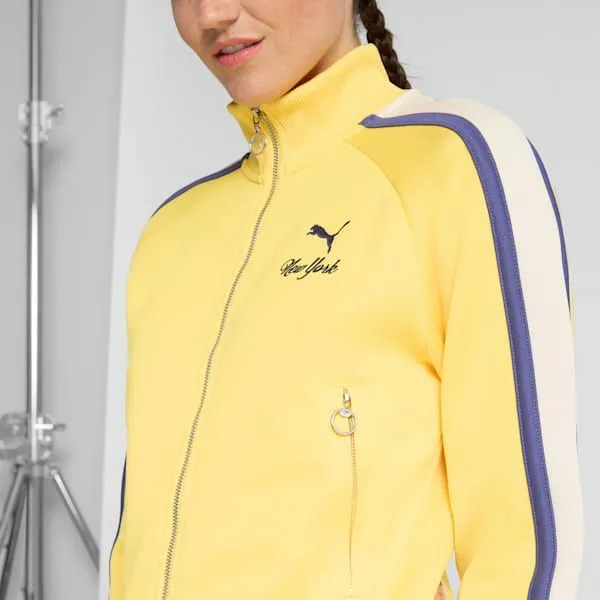 Puma Jackets and Outerwear T7 Bright Lights NYC Flagship 039s Track Jacket Sunny Yellow 8211 Women Puma Jackets and Outerwear T7 Bright Lights NYC Flagship 039s Track Jacket Sunny Yellow 8211 Women