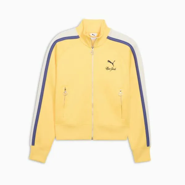 Puma Jackets and Outerwear T7 Bright Lights NYC Flagship 039s Track Jacket Sunny Yellow 8211 Women Puma Jackets and Outerwear T7 Bright Lights NYC Flagship 039s Track Jacket Sunny Yellow 8211 Women