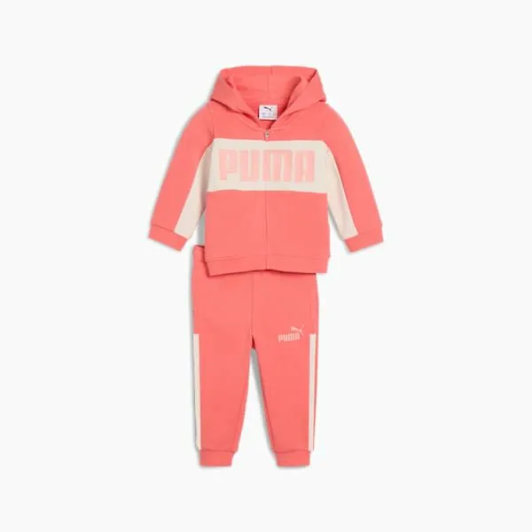Puma Kids 2Piece Minicats Essentials Block Toddlers039 Hoodie And Pants Set Peach Frost 8211 Kids Puma Kids 2Piece Minicats Essentials Block Toddlers039 Hoodie And Pants Set Peach Frost 8211 Kids