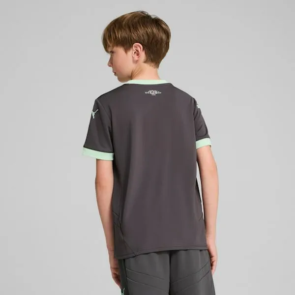 Puma Kids AC Milan 2425 Replica Third Big 039 Soccer Jersey Shadow Grayfresh Mint 8211 Kids Puma Kids AC Milan 2425 Replica Third Big 039 Soccer Jersey Shadow Grayfresh Mint 8211 Kids