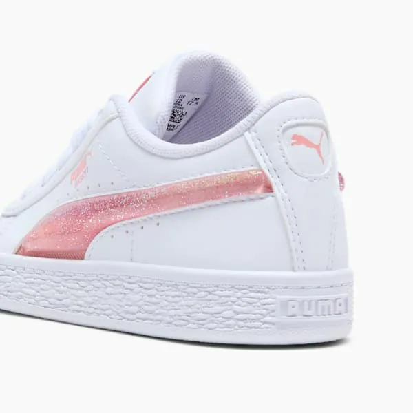 Puma Kids Basket Glitter Little 039 Sneakers Puma Whitepink Fruit 8211 Kids