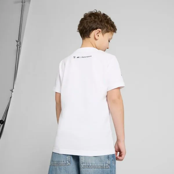 Puma Kids BMW M Motorsport Car Graphic Big 039 Tee Puma White 8211 Kids