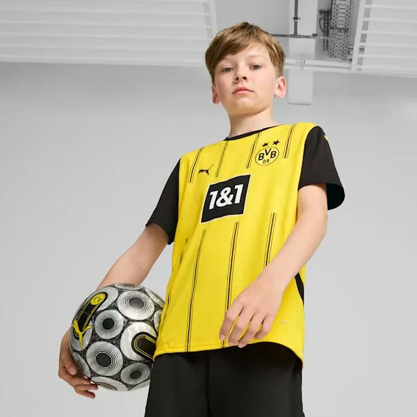 Puma Kids Borussia Dortmund 2425 Replica Home Big 039 Soccer Jersey Faster Yellowpuma Black 8211 Kids Puma Kids Borussia Dortmund 2425 Replica Home Big 039 Soccer Jersey Faster Yellowpuma Black 8211 Kids