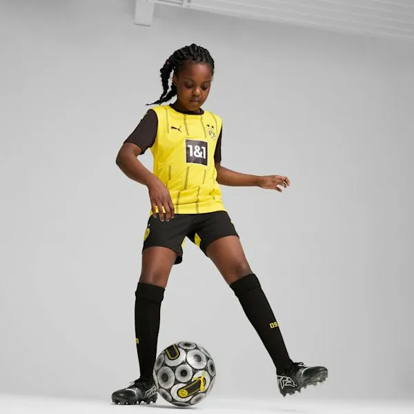 Puma Kids Borussia Dortmund 2425 Replica Home Big 039 Soccer Jersey Faster Yellowpuma Black 8211 Kids Puma Kids Borussia Dortmund 2425 Replica Home Big 039 Soccer Jersey Faster Yellowpuma Black 8211 Kids
