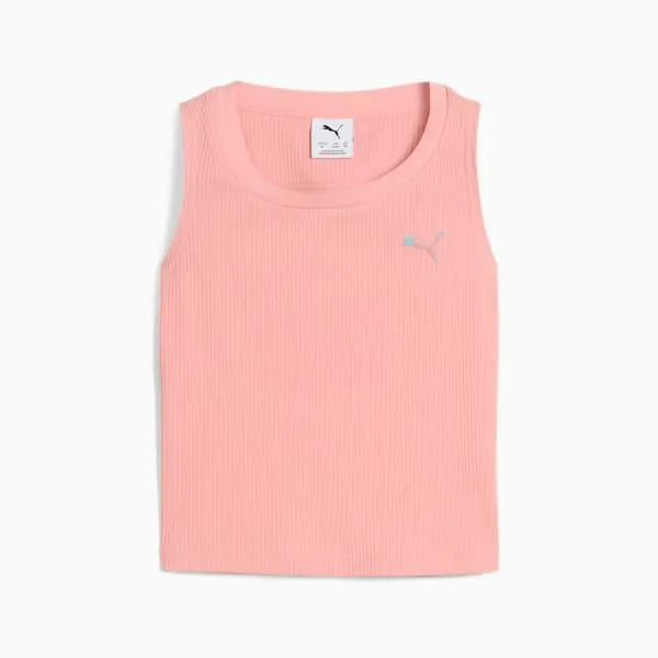 Puma Kids BUTTERFLY VIBE Big 039 Ribbed Tank Top Pink Fruit 8211 Kids